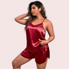 Midnight Glow Silk Cami &amp; Shorts – Plus Size