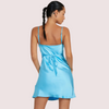 Twilight Romance Glossy Silk Mini Dress