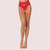 Crimson Glow Lace Garter Belt