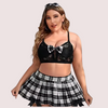 French Daina Schoolgirl Roleplay Costumes with Luxury Panty Gift