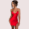Summer Glow Satin Open-Back Dress