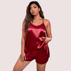 Midnight Glow Silk Cami &amp; Shorts – Plus Size
