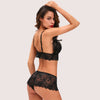Crimson Allure Bra &amp; Crotchless Thong
