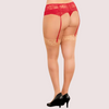 Red Allure Lace Suspender Belt – Plus Size