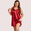 Midnight Grace Criss-Cross Back Nightdress – Plus Size